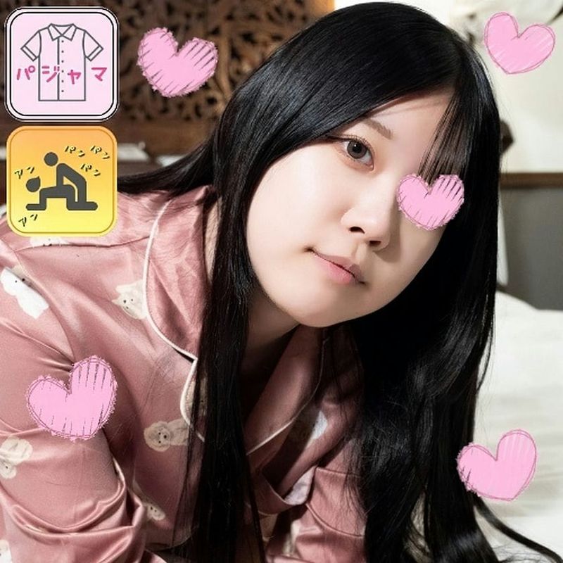 【パジャマモナシ】パジャマdeおじゃま黒髪ロングのJDみほちゃん(21)清楚系な見た目なのにセクシーな服装に長い指がエロいバック