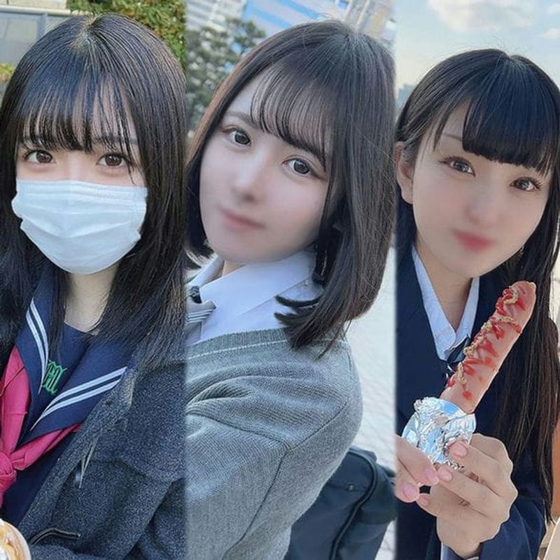 あの【大人気女生シリーズ】美女厳选3名!生々しい中出し映像を一挙公开!