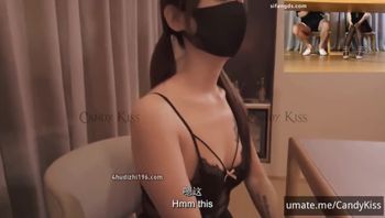 剧情版（和男神看球赛，偷偷换上性感的情趣制服勾引他，各种姿势都试过了，最后呗男神无套内射）