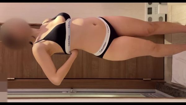 纯白绳式比基尼美女站立后入 记录下这淫荡的一刻